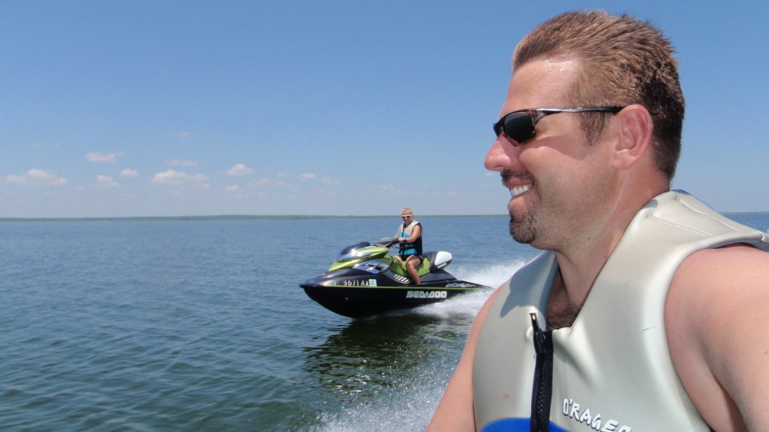 David Hartley and his wife, Tiffany, had used personal watercraft on Falcon Lake just a month before the tragic day in September 2010 when investigators believe they wandered into the middle of a drug trade. David was shot and killed by suspected Mexican drug pirates and Tiffany escaped, according to her account.