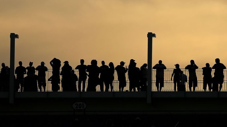 Fans watch the Jaguars-Bears game Sunday in Jacksonville.