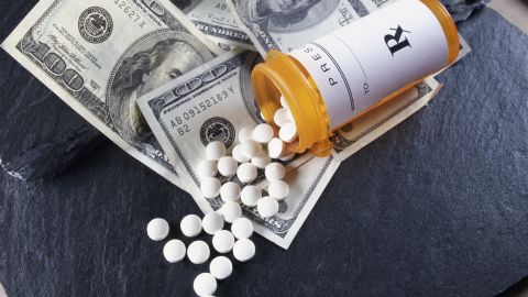 pills money prescription