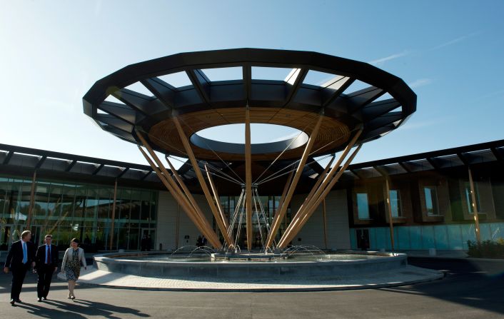 Work began on St. George's Park in March 2011. The center will house 24 England teams of varying age groups. It also boasts 11 outdoor pitches, including an exact replica of the playing surface at Wembley Stadium.