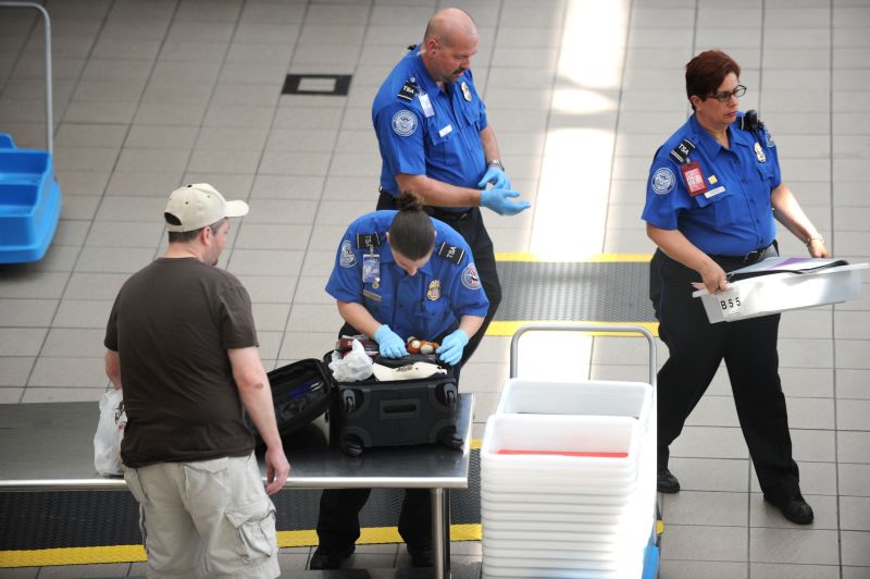 Tsa store checked baggage