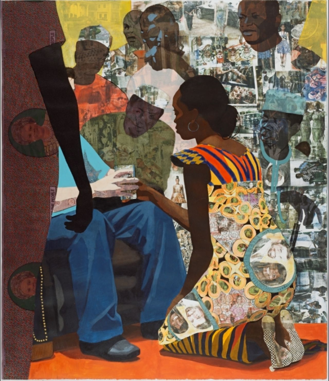 Akunyili is part of the Igbo tribe, where a traditional wedding involves the bride kneeling as she gives a cup of palm wine to her new husband.