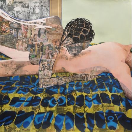 Many of Akunyili's works show intimate scenes between a black woman and a white man, showing how her native culture meets her life in America.