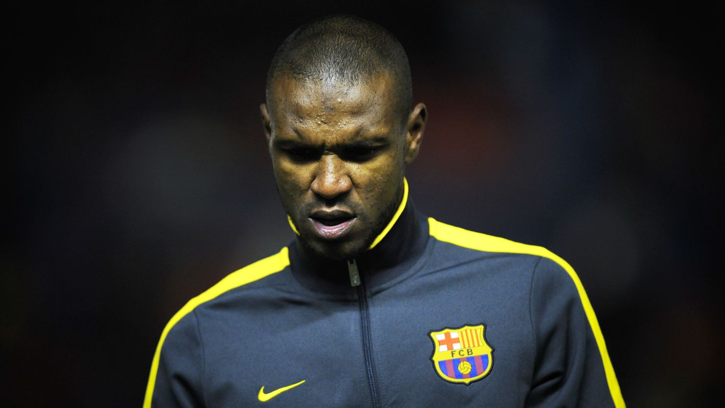 French defender Eric Abidal moved to Spanish club Barcelona from Lyon in 2007