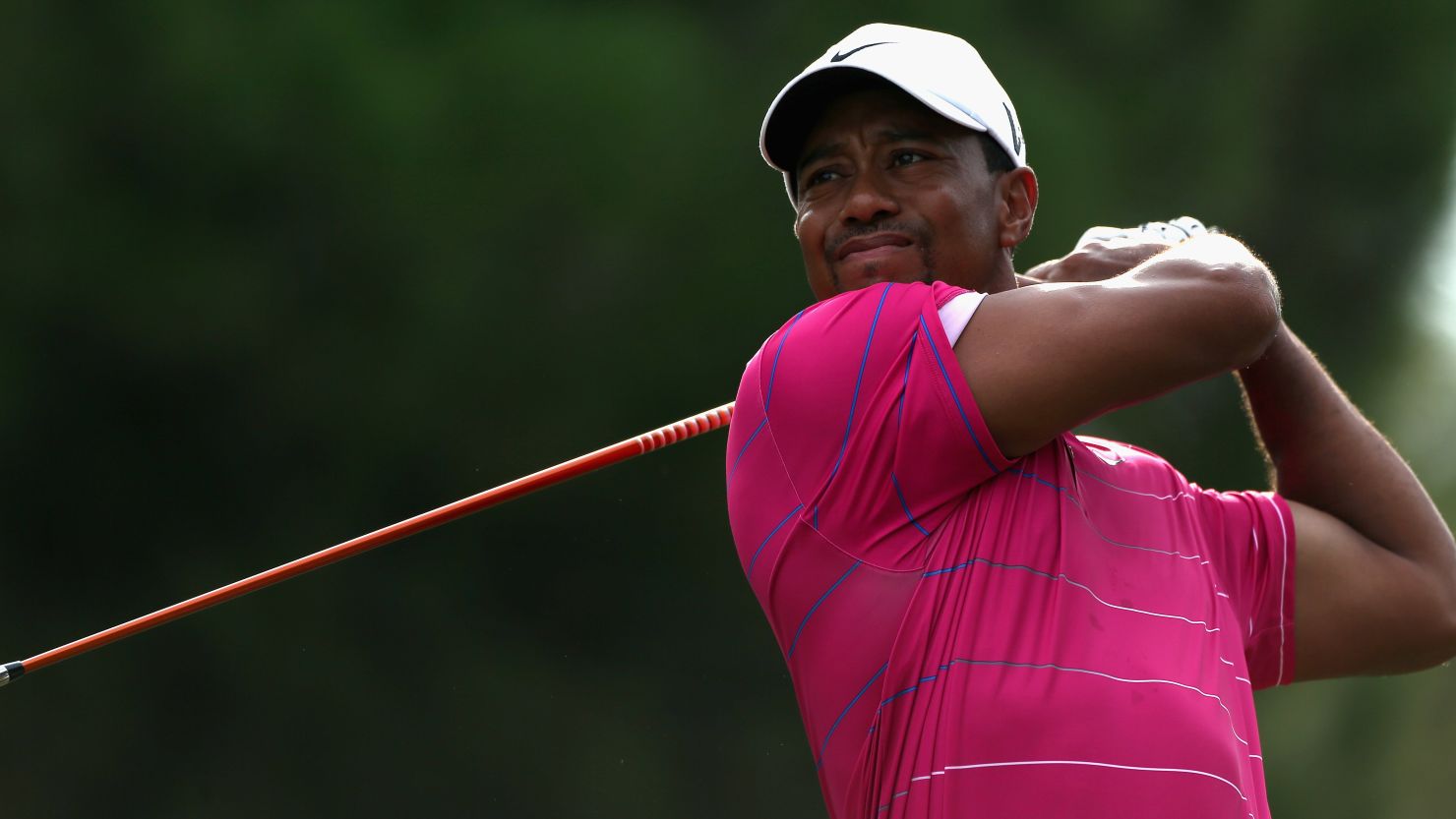 Tiger Woods tees off in his second match at the World Golf Finals as he beat Matt Kuchar in Turkey.