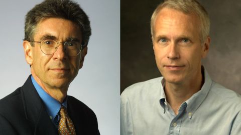 Research by Robert J. Lefkowitz, left, and Brian K. Kobilka has increased understanding of how cells sense chemicals.