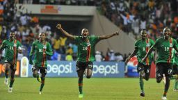 Earlier this year Zambia won the Africa Cup of Nations for the first time after beating the Ivory Coast 8-7 in a dramatic penalty shootout in Sunday's final in Libreville.