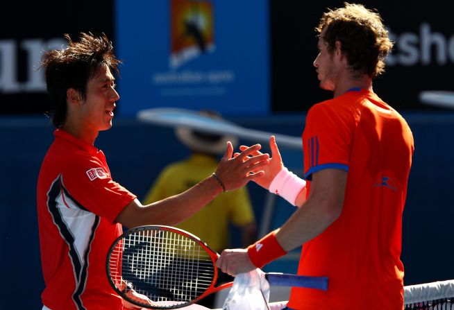 Nishikori became the first Japanese player to reach the Australian Open quarterfinals for 80 years in January 2012. His defeat to Andy Murray showcased the difference in size between the the 22-year-old and the quartet that currently dominate the men's game who are all over six foot.