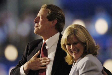 While most eyes focused on ballot problems in Florida after the Bush-Gore race in 2000, New Mexico had the closest results. The state gave a razor-thin edge to Al Gore, just 366 votes. Pictured, Gore and his wife, Tipper, attend the 2004 Democratic National Convention.
