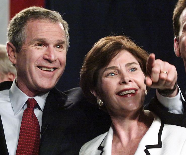 Most notably in recent history, Gov. George W. Bush lost the popular vote to former Vice President Al Gore in 2000 but won the electoral vote for U.S. president. Bush won the presidency after a mandatory recount in Florida, and an additional hand recount ordered by the Florida Supreme Court was ruled unconstitutional. Bush led by 537 votes in official results. Pictured, Bush and his wife, Laura, celebrate after he clinched his party's nomination in March 2000.