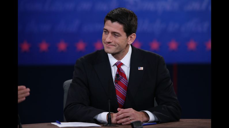 Ryan awaits his turn to speak.
