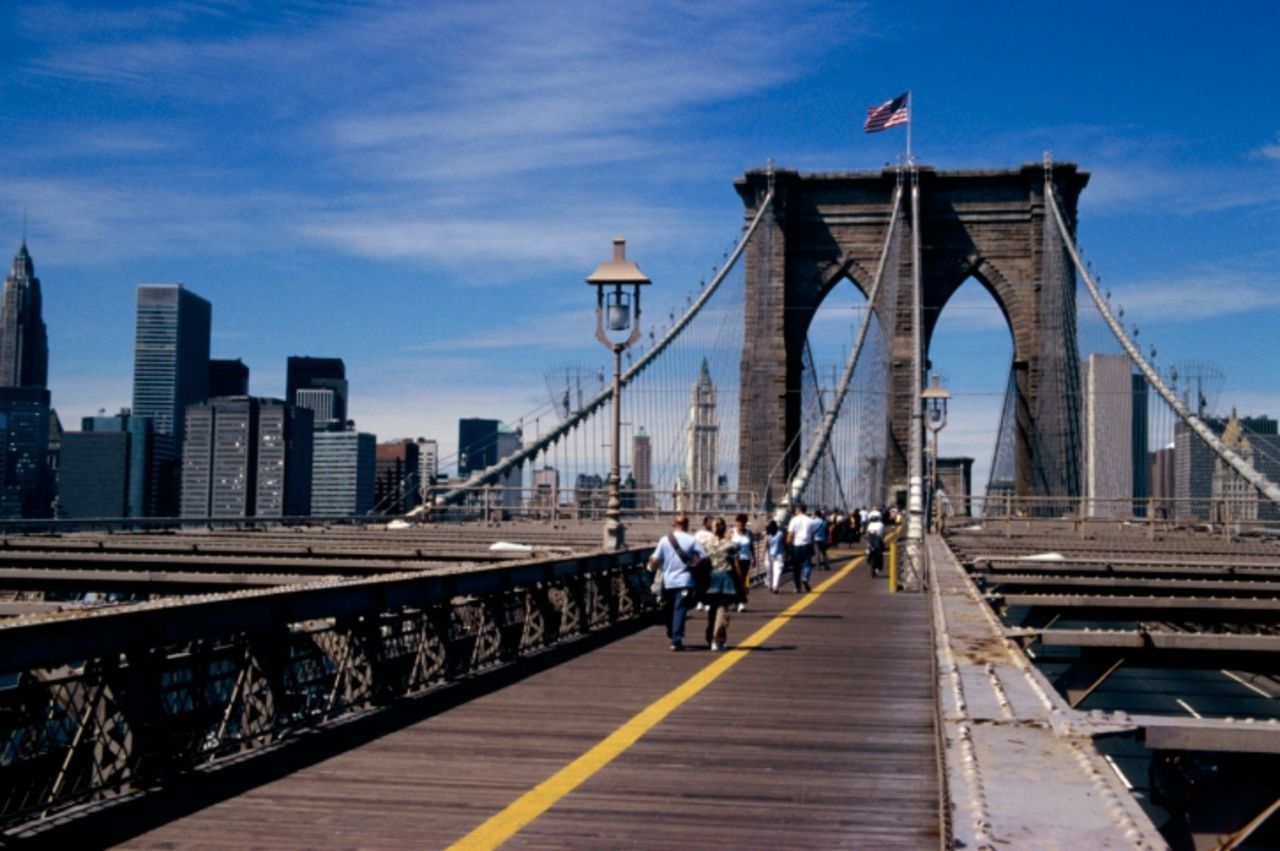 Walking across the Brooklyn Bridge in New York City is its own great hike, with its own great (city) views.
