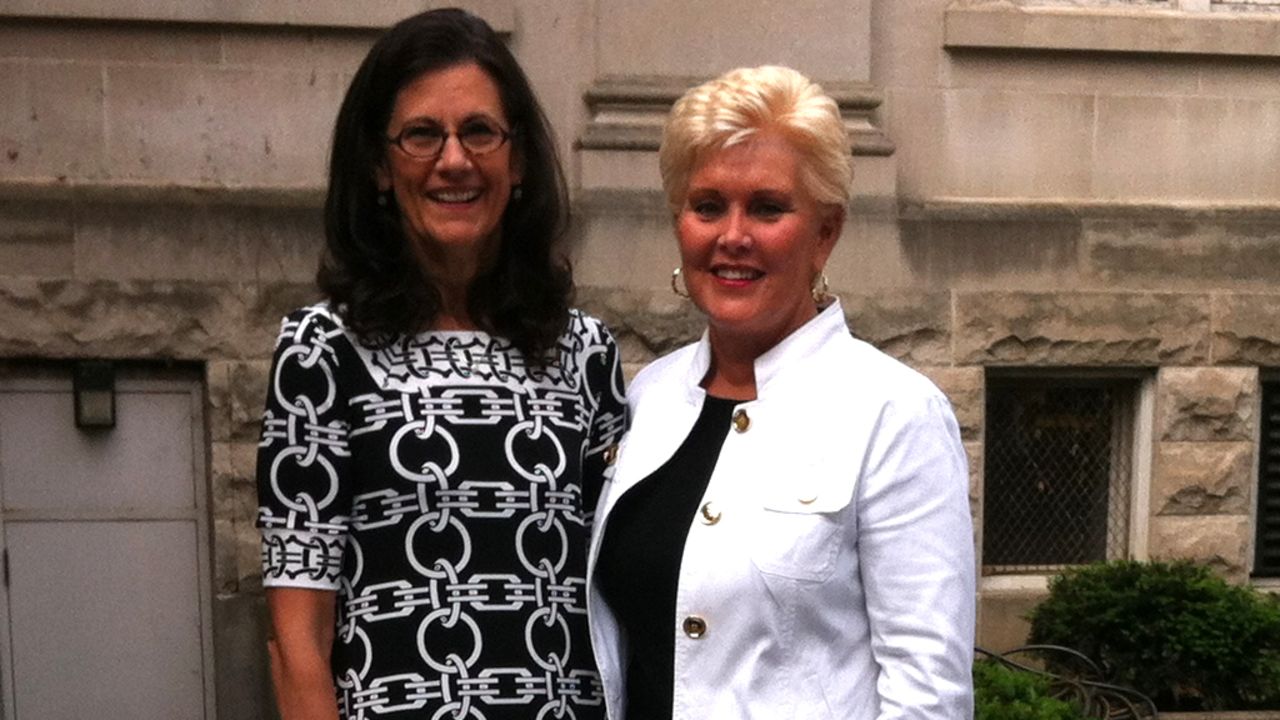 Connie Lester, right, and her friend Kathy Logan have both had spinal steroid injections for pain.