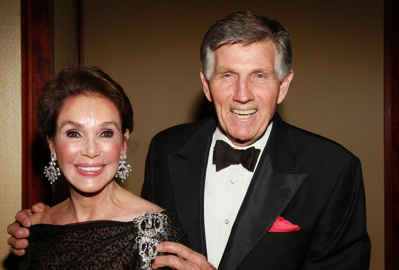 Mary Ann Mobley and Collins attend the Eagle & Badge Foundation Gala Honors in 2010.