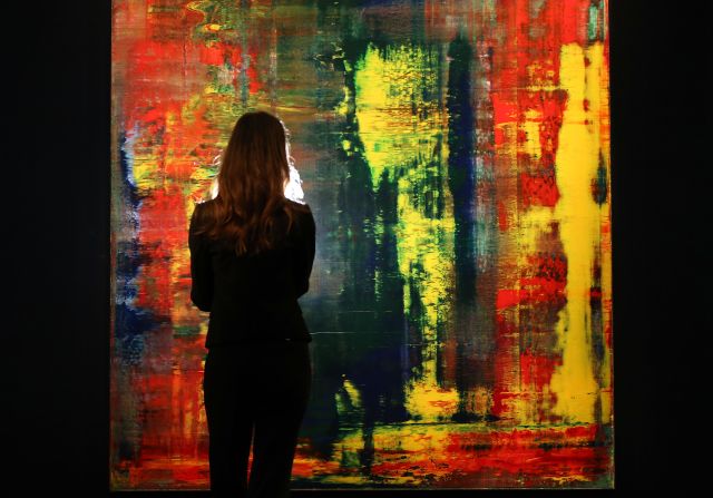 Gerhard Richter's "Abstract Bild" sold for $30 million in 2014 at a Sotheby's auction, breaking the existing sales price record for the work of a living artist.