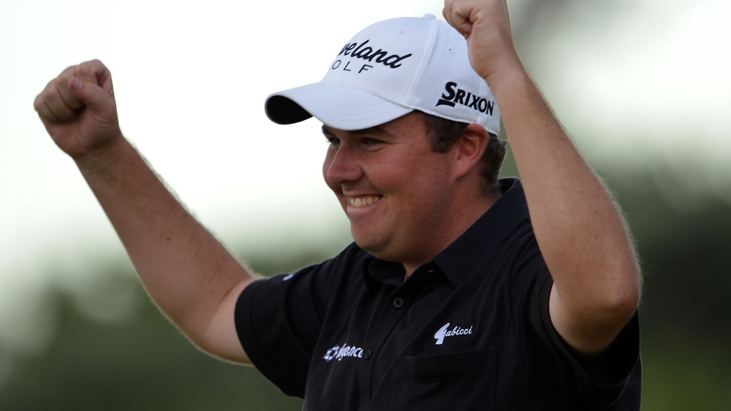 Shane Lowry celebrates his superb victory in the Portugal Masters after a closing 66.