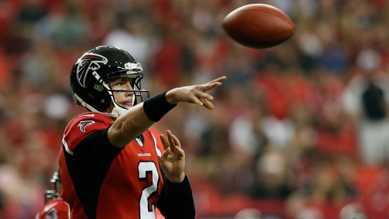 Falcons quarterback Matt Ryan passes during Sunday's game against the Raiders.