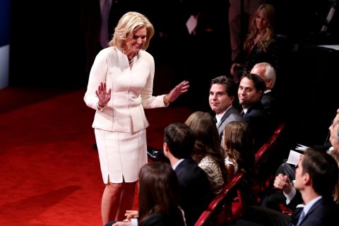 For the first debate, Ann Romney opted for an all-ivory skirt suit that "references a fresh, new outlook" said color theory professor Emily Barnett.