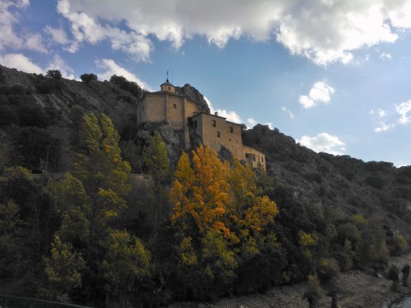 Fall leaves highlight a 13th-century church perched on a cliff in <a href="http://ireport.cnn.com/docs/DOC-853517">Soria, Spain</a>.