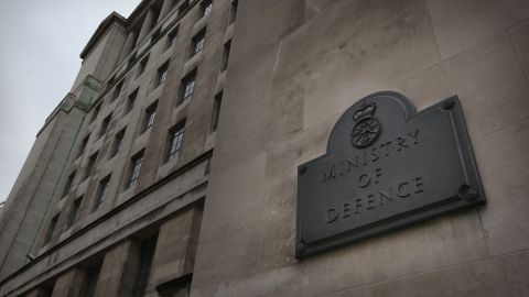 The Ministry of Defence in London is pictured on October 13, 2010.