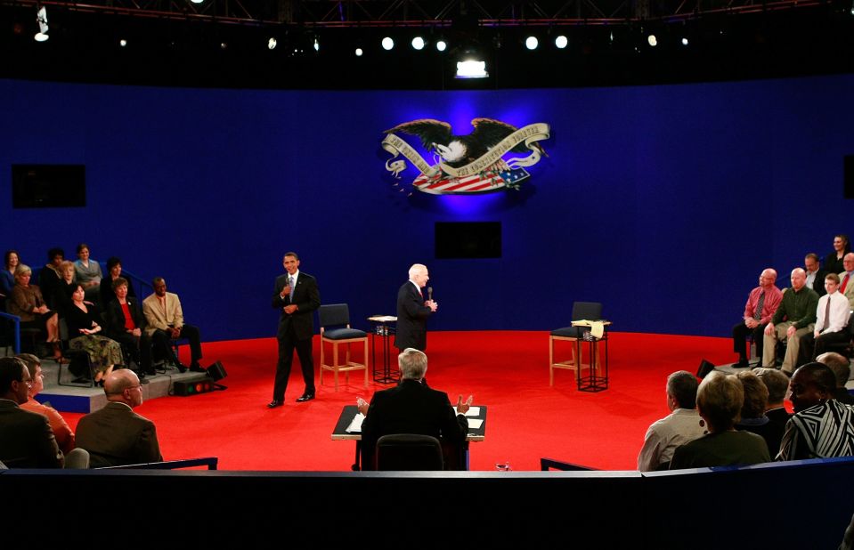 Remember George H.W. Bush checking his watch? Or Al Gore invading George W. Bush's personal space? The town hall format for presidential debates hasn't always been kind to candidates. Here are a few moments when things didn't go so well.
