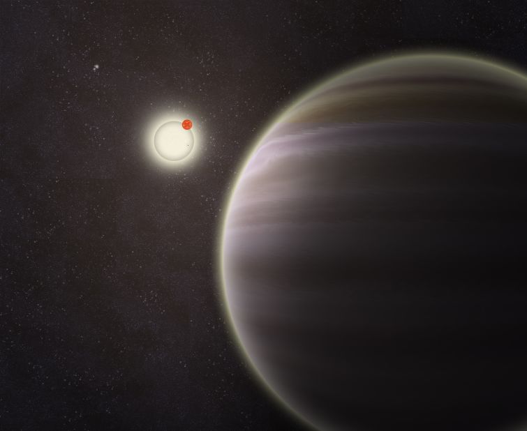 PH1, confirmed to be a planet, is in a unique solar system configuration -- it has four suns! Seen here on the right, PH1 was identified by citizen scientists through the group Planet Hunters. 