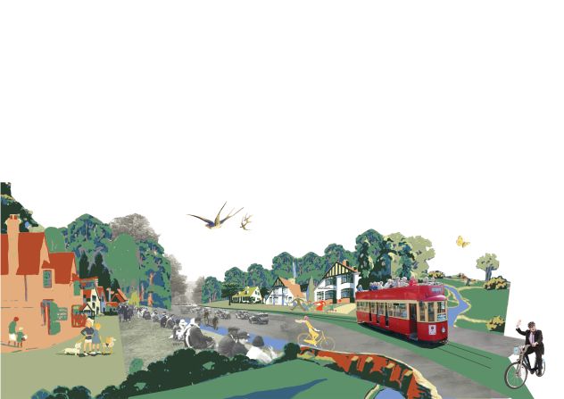 Sprucing up London's arterial routes was Ireland Albrecht's vision with road verges and pavements becoming "multi-functional landscapes."