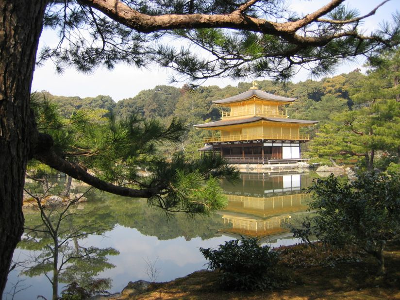 <strong>Golden Pavilion:</strong> Perhaps the ultimate Kyoto symbol -- or at the very least its most Instagrammed attraction -- Kinkaku-ji was built at the end of the 14th century. A UNESCO World Heritage Site, this Zen Buddhist temple is made up of 132,000 square meters of gardens, ponds and stones. Click on for more beautiful Kyoto scenes.  