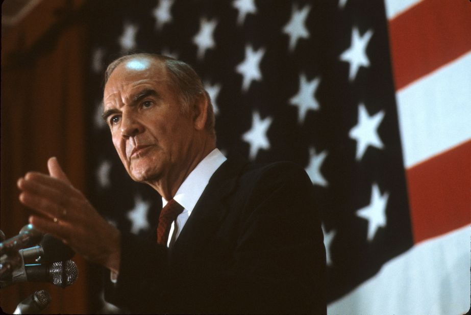 Former Sen. <a href="http://www.cnn.com/2012/10/21/us/george-mcgovern-dead/index.html" target="_blank">George McGovern</a>, 90, died on October 21. McGovern was the Democratic nominee for president in 1972. He ran against incumbent Richard Nixon and won only 17 electoral votes to Nixon's 520. He served in the U.S. Senate and House representing South Dakota before his loss for the top office.