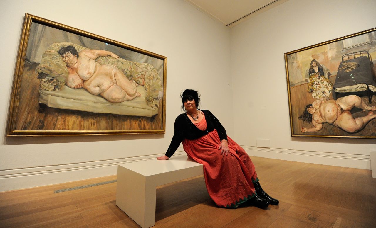 British artist Lucien Freud caused a stir with his 1995 painting of Job Centre supervisor Sue Tilley, called "Benefits Supervisor Sleeping." The naked woman weighed around 127kg at the time.