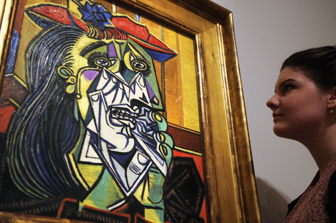 Pablo Picasso's 1937 painting "Weeping Woman" depicted long-time mistress Dora Maar. Their notoriously tempestuous relationship lasted nine years.