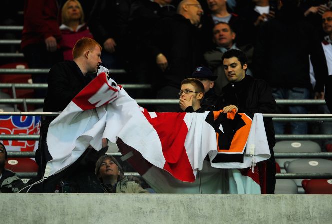  Around 2,500 England supporters traveled to Warsaw with the large majority of those returning home without seeing a single kick. England's players have promised to contribute $80,000 towards compensating supporters, while the Polish FA will refund tickets.