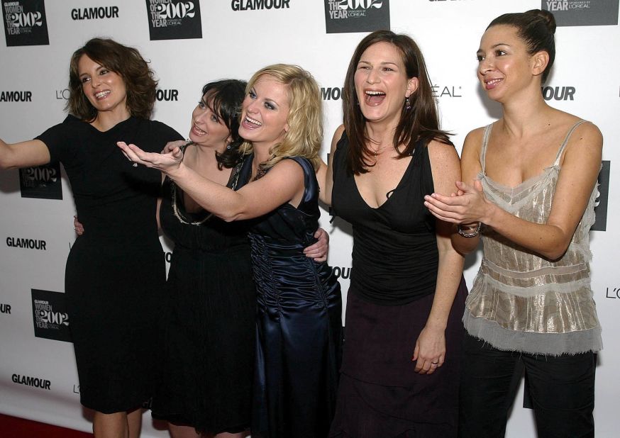 The women of "Saturday Night Live" -- from left, Fey, Rachel Dratch, Poehler, Ana Gasteyer and Maya Rudolph -- are honored at a 2002 event in New York.