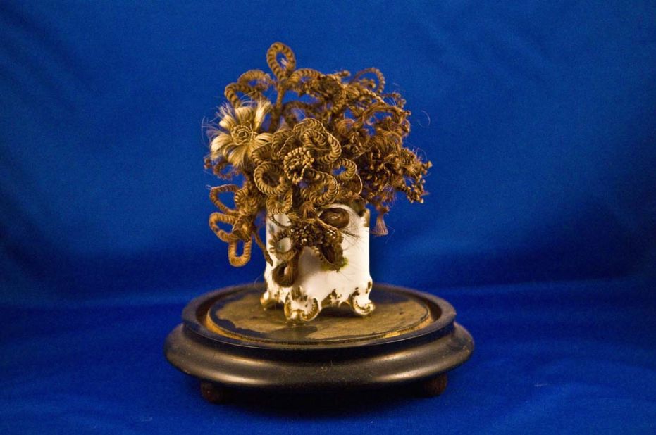 A hair bouquet: gross or gorgeous? Leila's Hair Museum is full of unexpected haircraft.