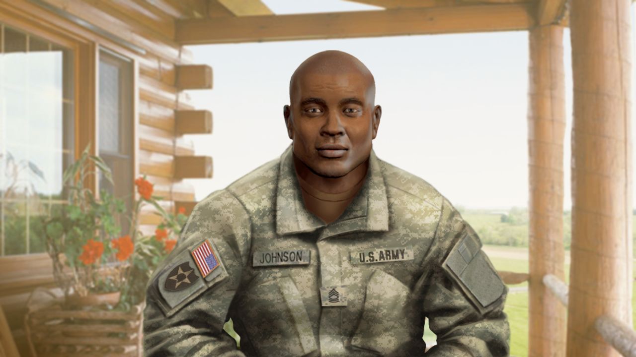 SimCoach users can select one of several avatars to talk to when they are feeling stressed out