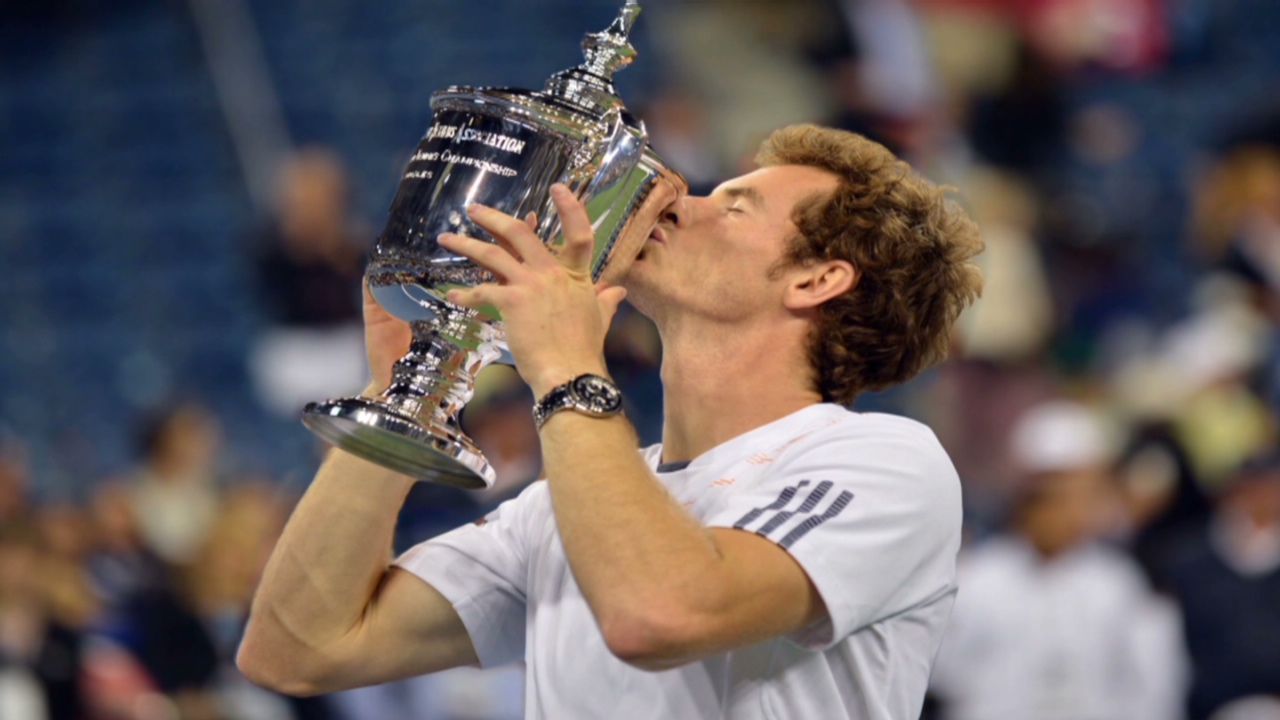 Murray's maiden grand slam triumph came after he squandered a two-set lead before edging out Djokovic in a tense decider.