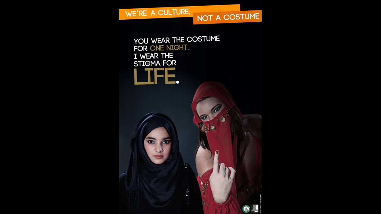 A Muslim stereotype is also featured.