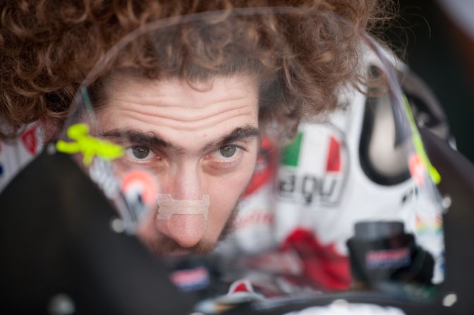 Simoncelli was killed on the second lap of the race after losing control of his bike and being hit by Colin Edwards and Valentino Rossi at turn 11 at Sepang. The 24-year-old Italian suffered trauma to the neck, head and chest after his helmet flew off in the collision.
