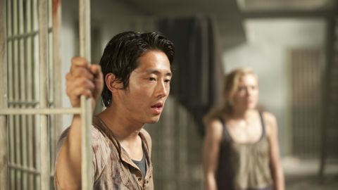 "I'm excited for people to see what's coming," Steven Yeun says of season three of "Walking Dead."