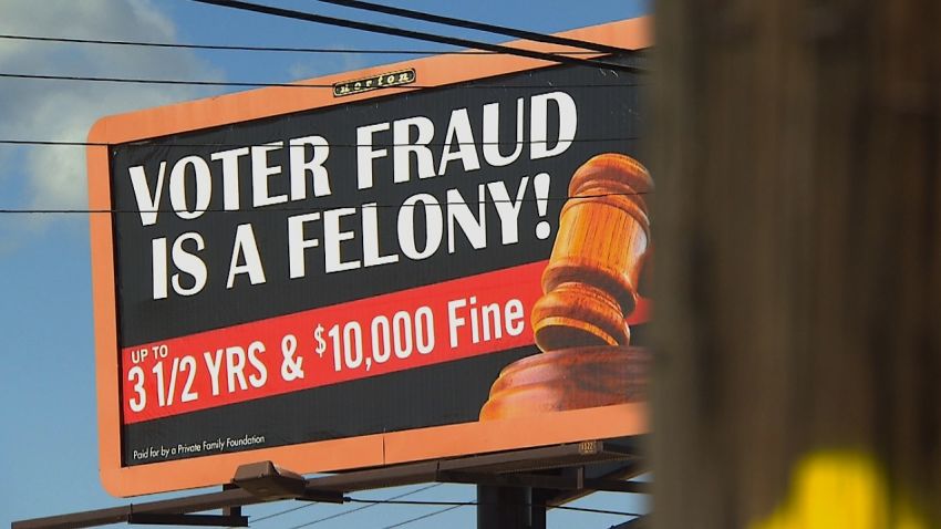 voter fraud billboard