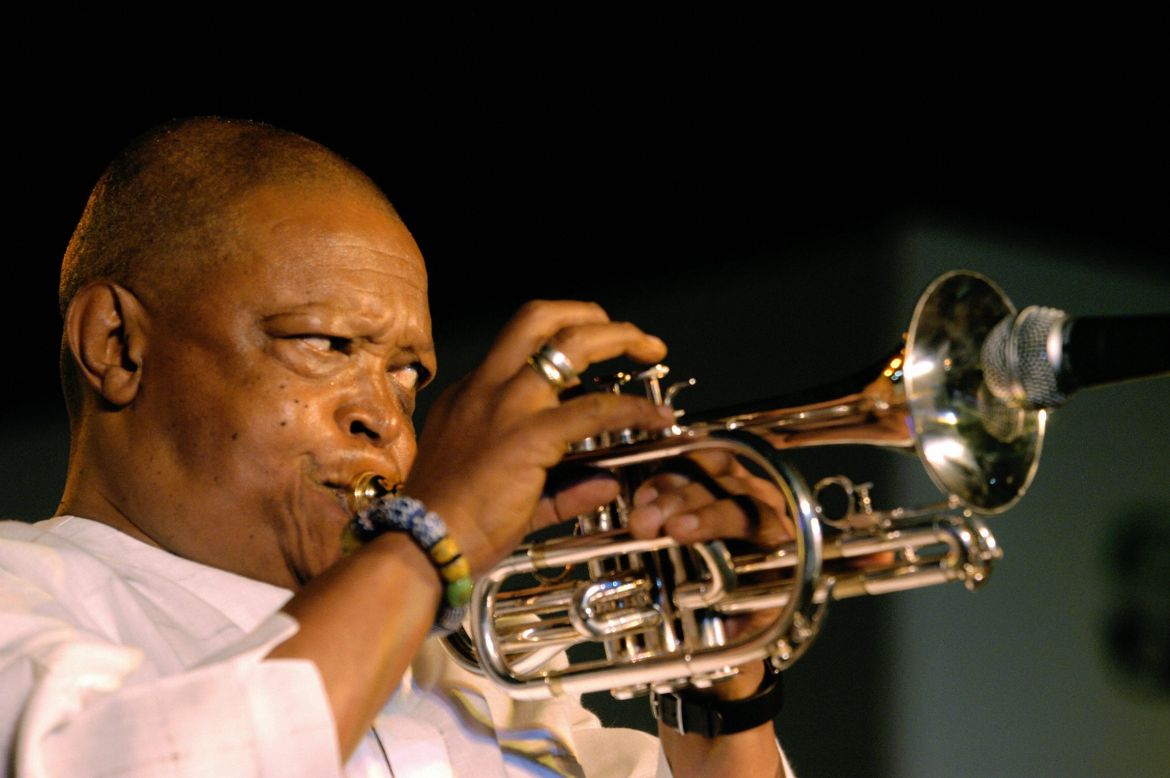 "The man and his music is an inspiration to us all," says Jones of South African jazz multi-instrumentalist and singer, Hugh Masekela.