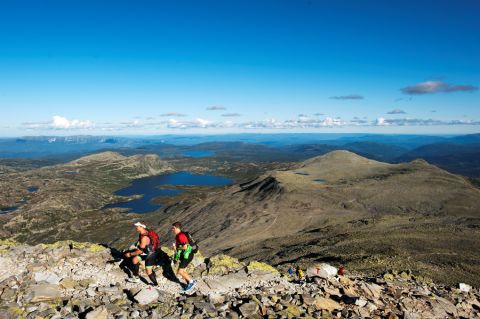 The Norseman in Norway is surely among the toughest of all ironman events with the start seeing athletes jump into a freezing fjord to swim 3.8km. They cycle 180km through mountainous terrain and the 42km marathon run finishes on top of the 1880m Gaustatoppen mountain. 