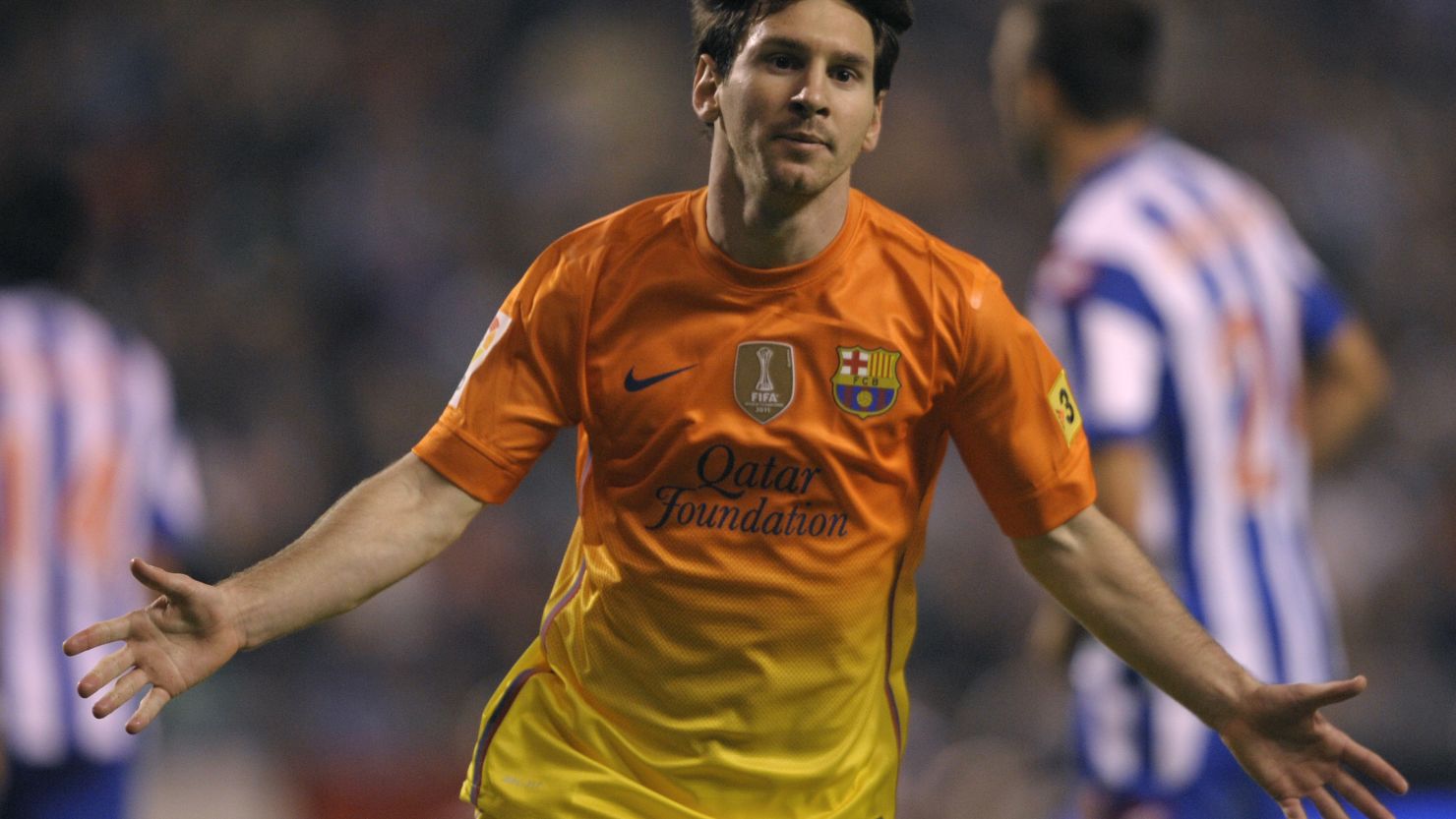 Lionel Messi inspired Barcelona to a 5-4 victory over Deportivo La Coruna on Saturday scoring yet another hat-trick.