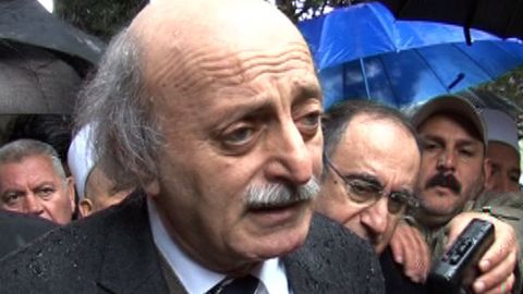 Lebanon's Druze chief Walid Jumblatt.