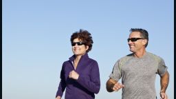 couple running healthy aging