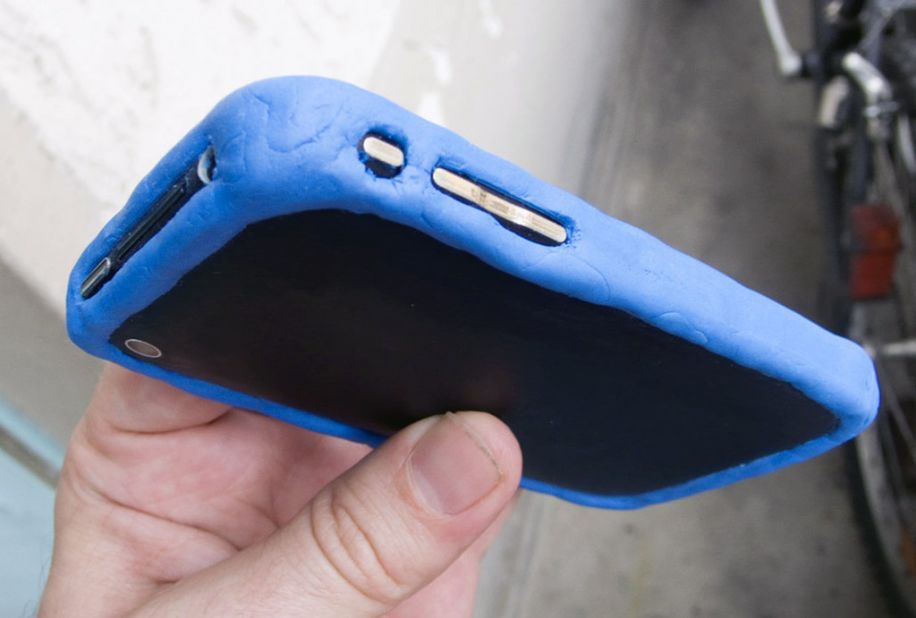 The putty-like substance lets users innovate and create solutions for their own problems, like this iPhone protector.