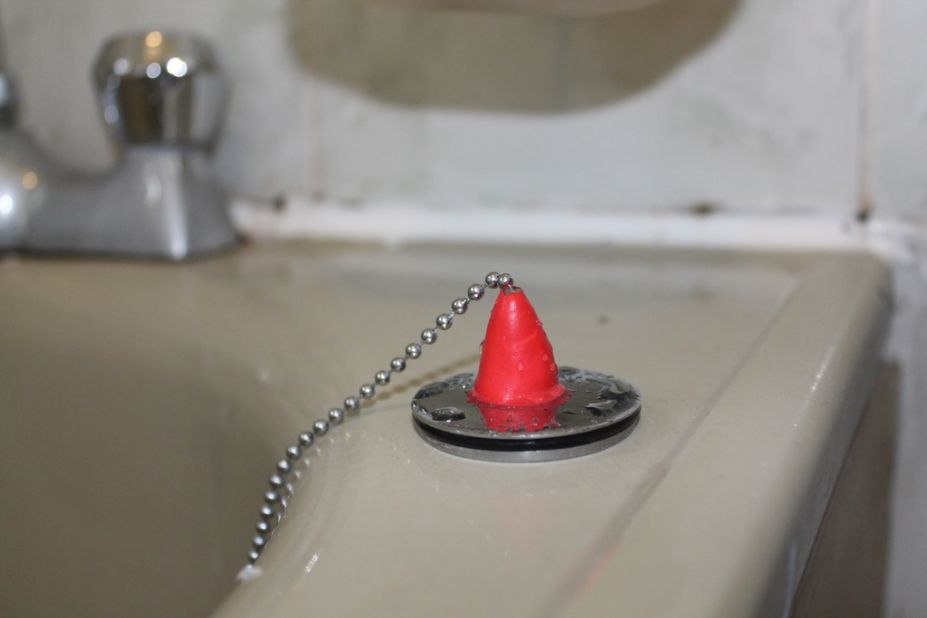 Sugru is waterproof and can provide fixes to little problems like a broken sink chain or leaky plugs. "My sink plug was just slightly too small, so I just made a little ring to make that work," says Ni Dhulchaointigh of one of the first working applications she found for Sugru.
