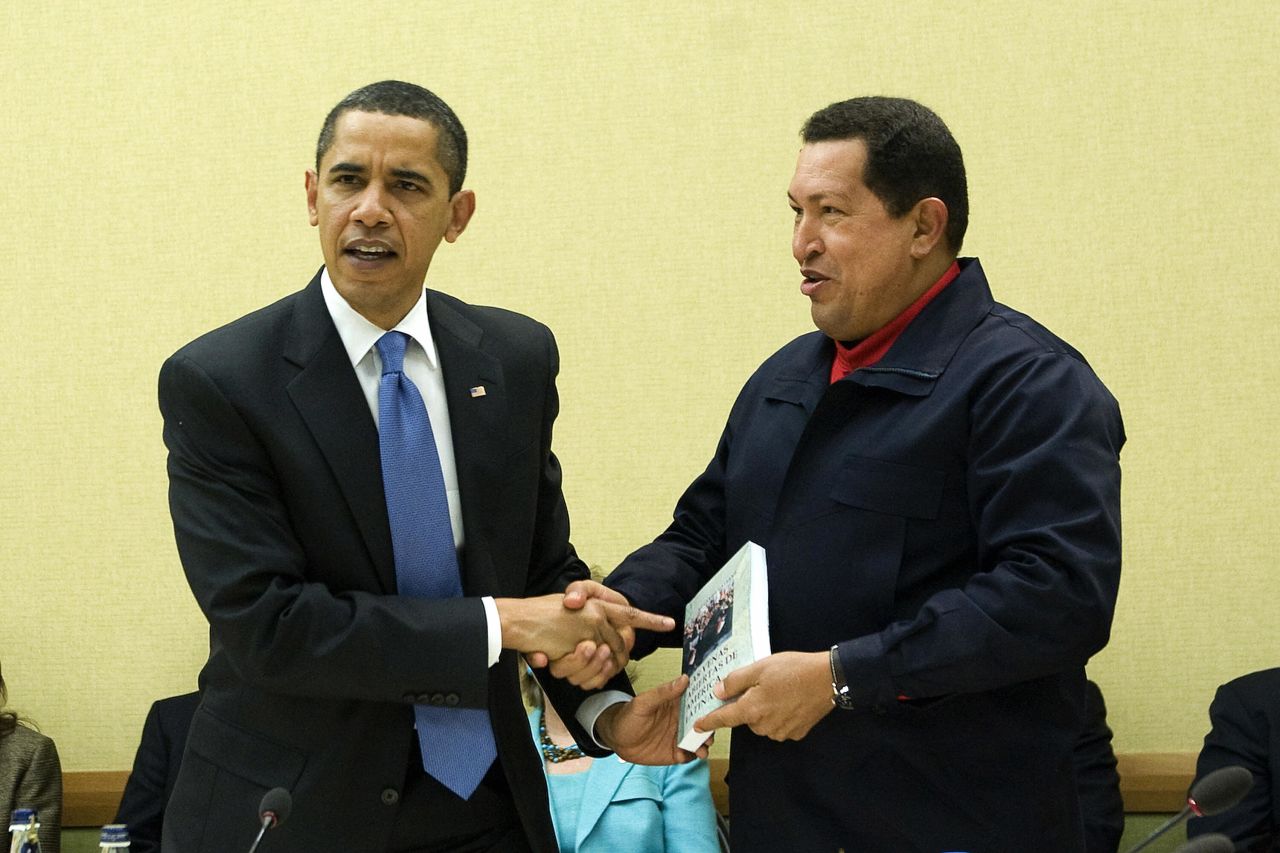 Trinidad y Tobago, 2009: Chávez a Obama: 'Quiero ser tu amigo' 