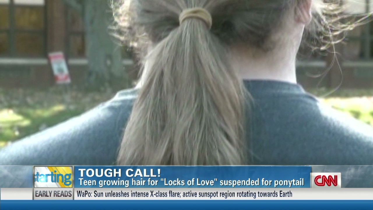 Charitable teen punished for long hair