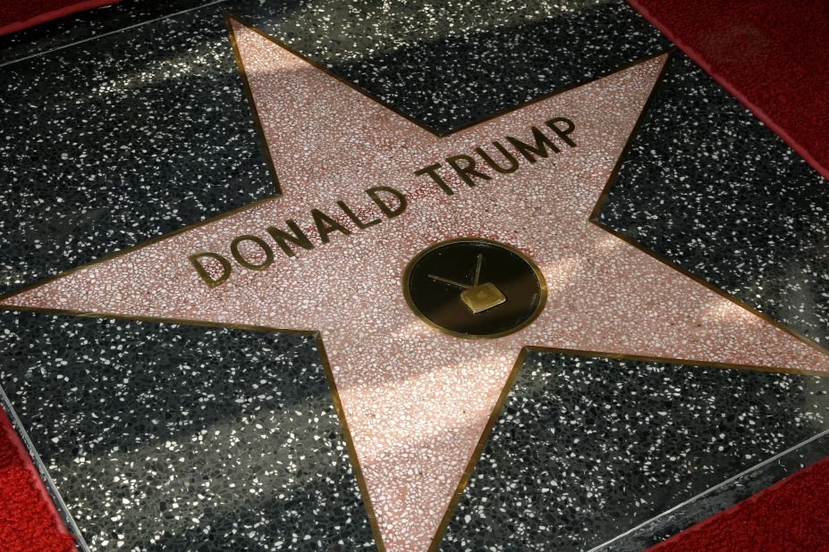 For "The Apprentice," Trump was honored with a star on the Hollywood Walk of Fame in January 2007.